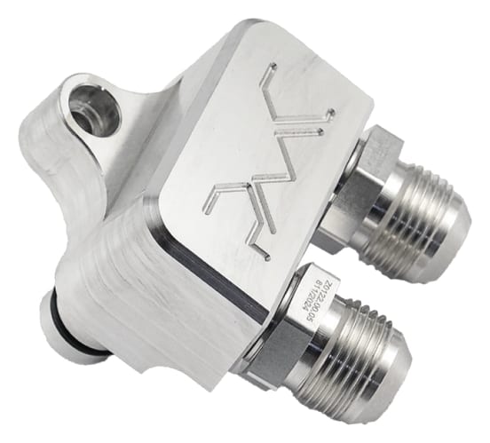 Adapter chłodnicy oleju do skrzyni biegów ZF 8HP BMW N57 B58 + Nyple M18x1.5 - AN10