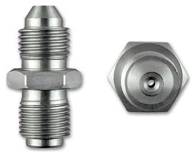 ADAPTER MĘSKO-MĘSKI ZE ZWĘŻKĄ - 7/16" X 20 UNF (-4 JIC) TO 7/16" X 24 GARRETT GT SERIES TURBO