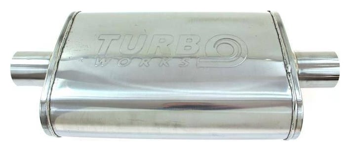 Tłumik Środkowy 2,5" (63mm) TurboWorks LT 409SS 355mm