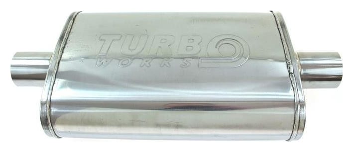 Tłumik Środkowy 2" (51mm) TurboWorks LT 409SS 355mm