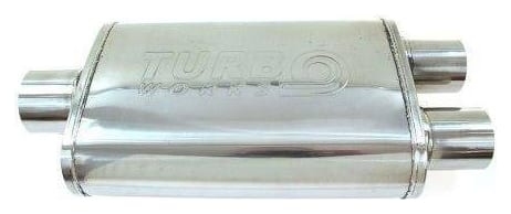 Tłumik Środkowy 2,75" (70mm) TurboWorks LT 409SS 355mm