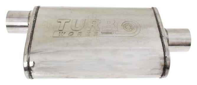 Tłumik Środkowy Komorowy 2" (51mm) TurboWorks 304SS 355mm