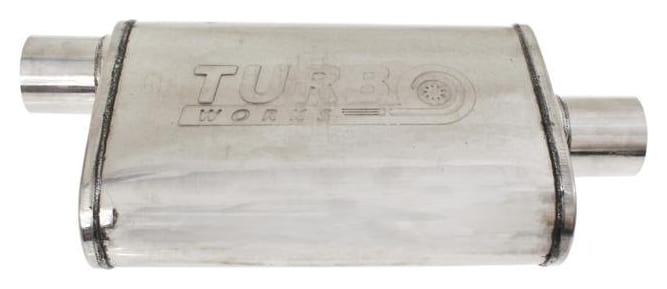 Tłumik Środkowy Komorowy 3" (76mm) TurboWorks 304SS 355mm