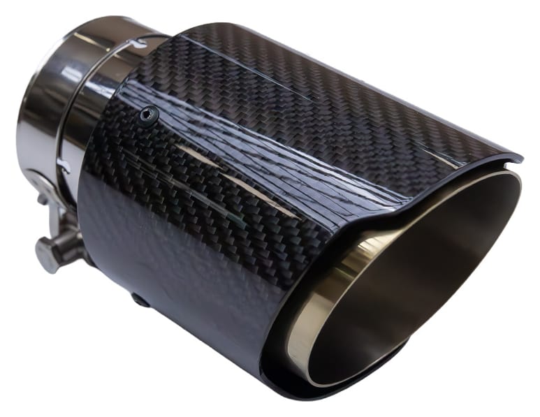 Końcówka Tłumika Typ:10 89mm wejście 70mm Carbon Gloss