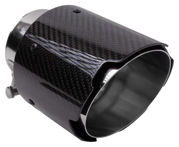 Końcówka Tłumika Typ:12 114mm wejście 70mm Carbon Gloss