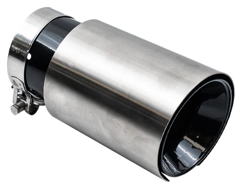 Końcówka Tłumika Typ:51 89mm wejście 76mm Silver Black Chrome