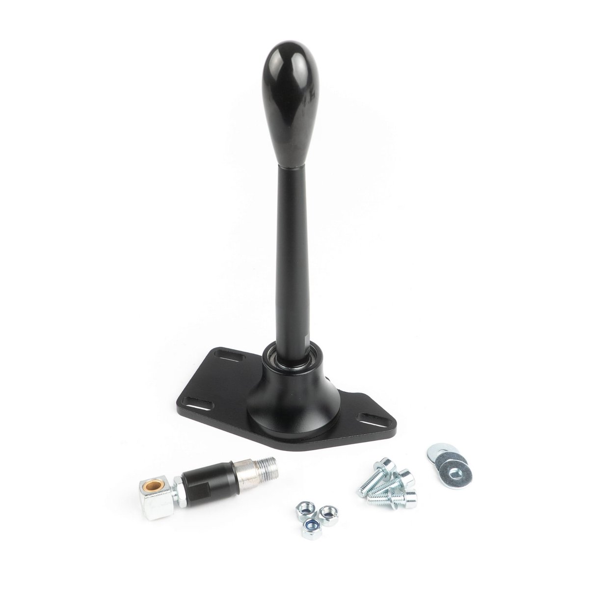 Adjustable short shifter BMW E46 - mounting to the body (knob: black - round)