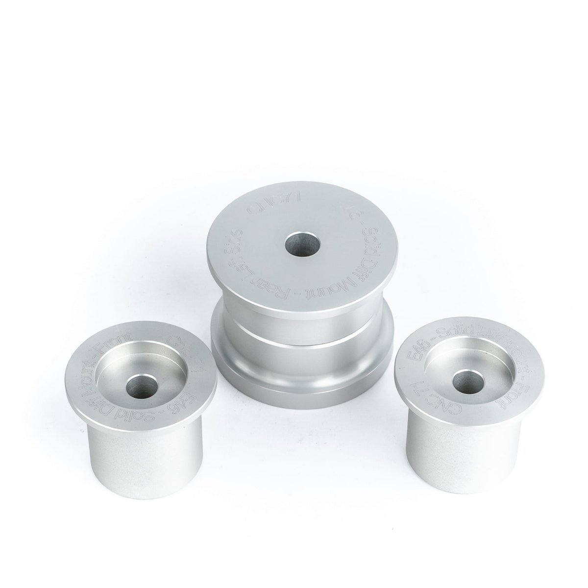 Differential solid aluminum bushings set BMW E46