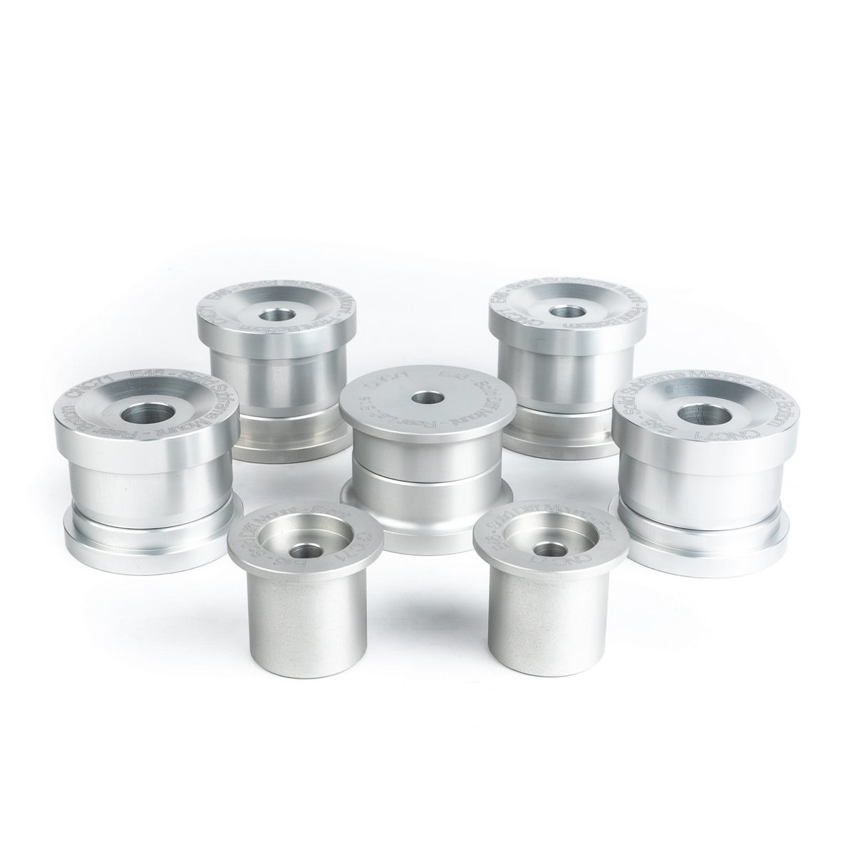 Rear solid aluminum bushings upgrade kit BMW E46
