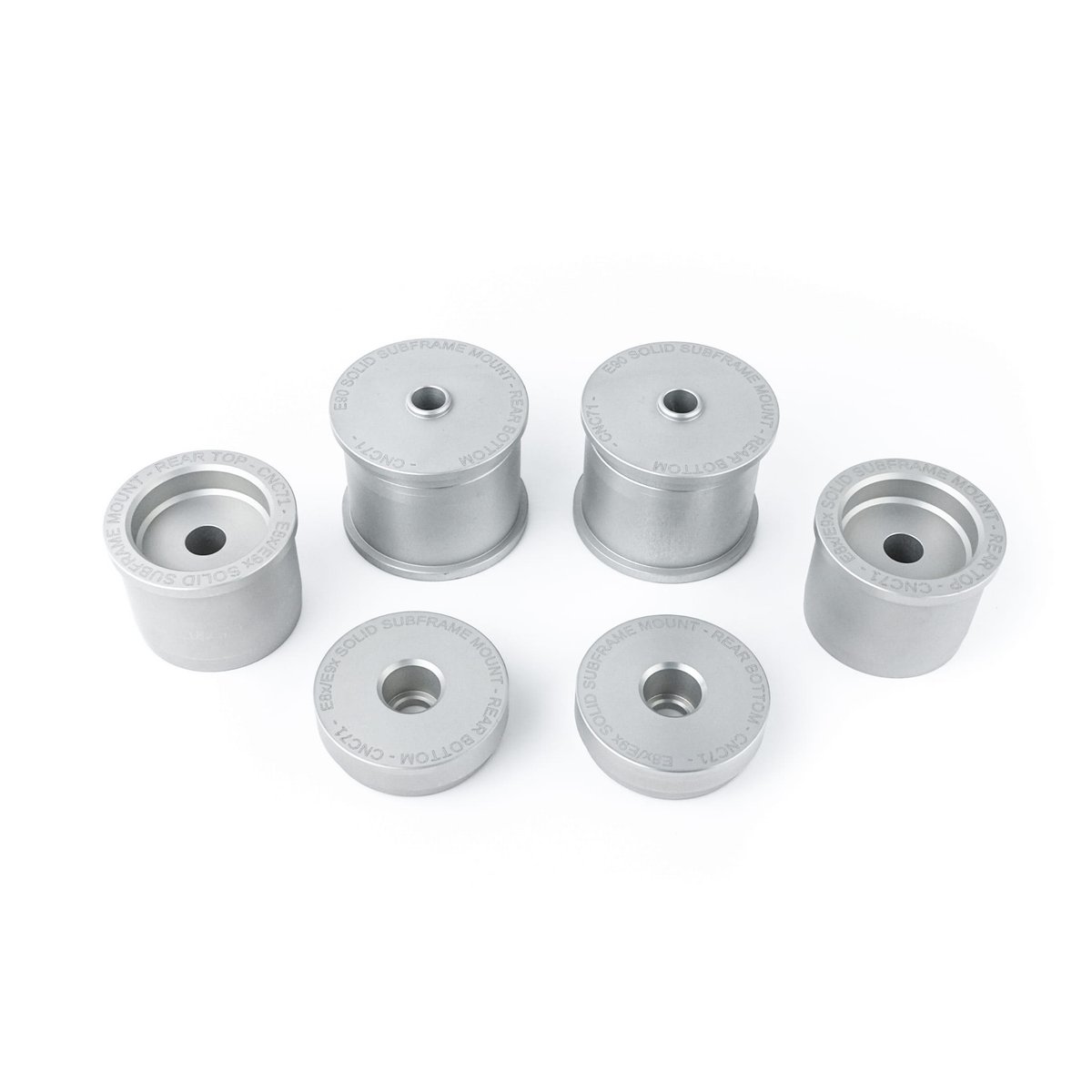 Rear subframe solid aluminum bushings set BMW E81/E82/E87/E88 E90/E91/E92/E93