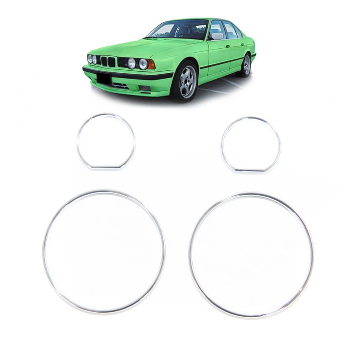 Dekory deski rozdzielczej Chrome BMW 5 E34 1989-1995