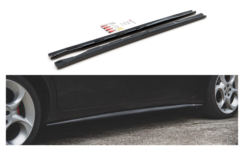 Dokładka Alfa Romeo 156 Facelift Progi Gloss Black