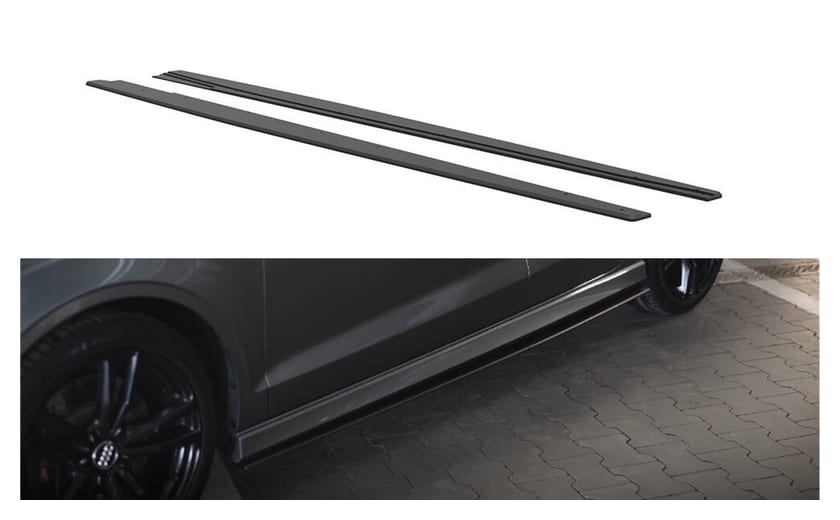 Dokładka Audi A3 8V S-Line Progi Street Pro Black-Red