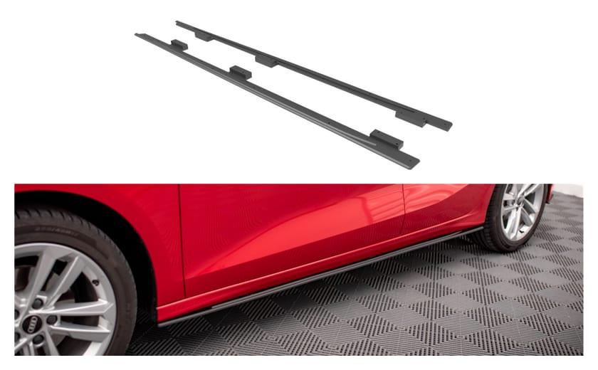 Dokładka Audi A3 8Y Progi Street Pro Black