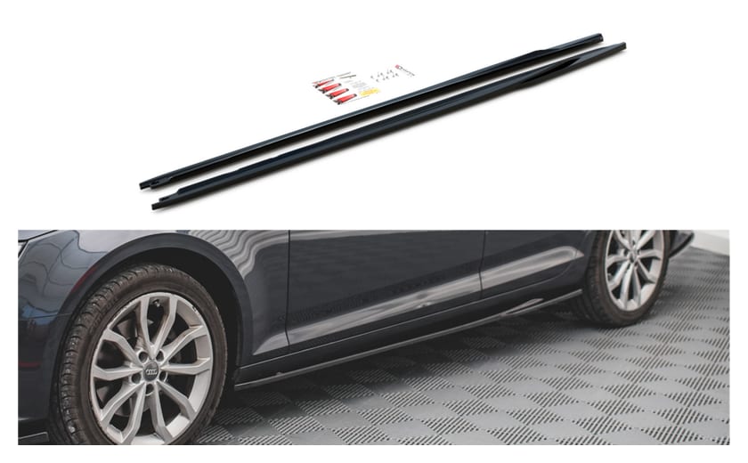 Dokładka Audi A4 B9 Avant Progi Gloss Black