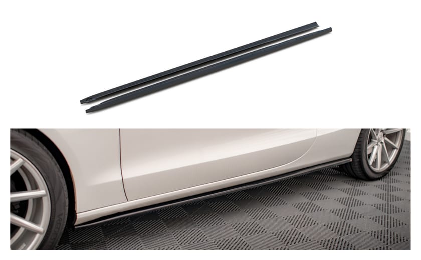 Dokładka Audi A5 8T Progi v.2 Gloss Black