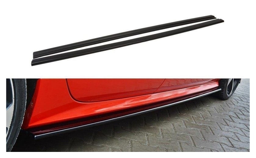 Dokładka Audi A7 C7 Facelift S-Line Progi Gloss Black