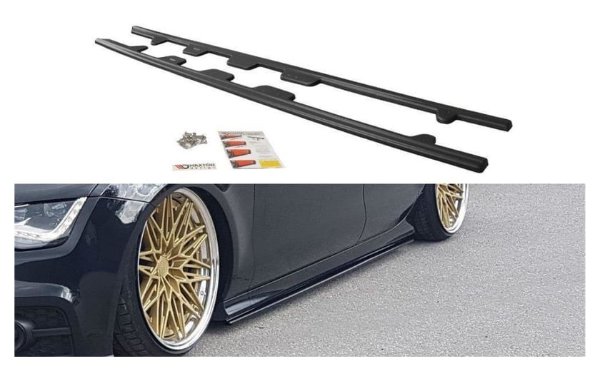 Dokładka Audi A7 C7 S-Line Progi Gloss Black