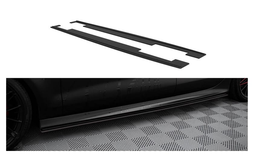 Dokładka Audi A7 C7 S-Line Progi Street Pro Black-Red