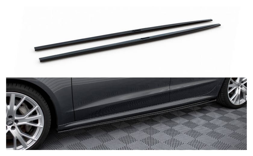 Dokładka Audi A7 C8 S-Line Progi Gloss Black