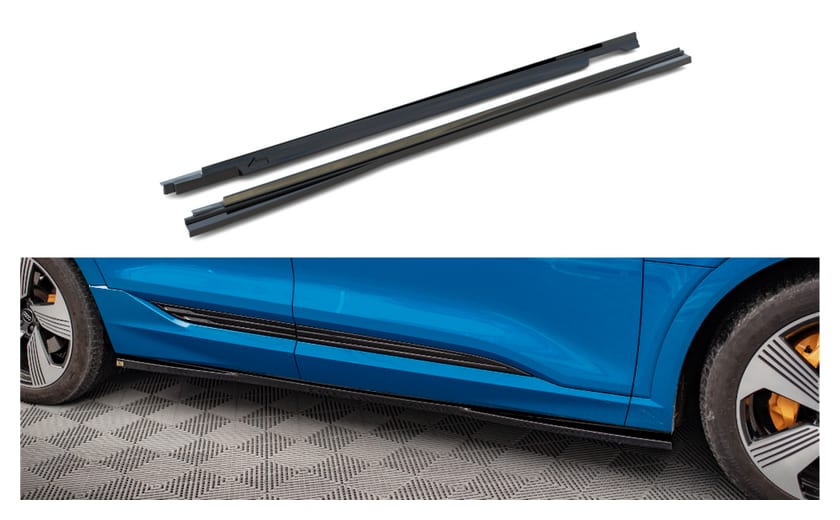 Dokładka Audi e-tron Progi Gloss Black