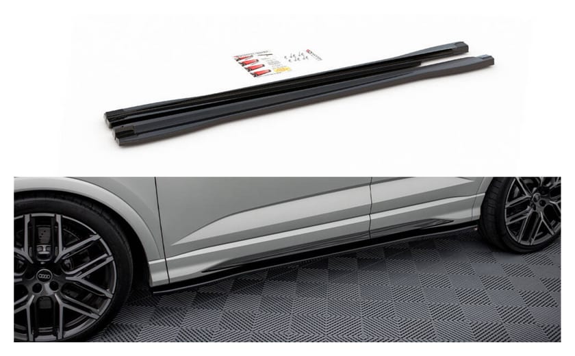 Dokładka Audi Q3 F3 S-Line Progi Gloss Black