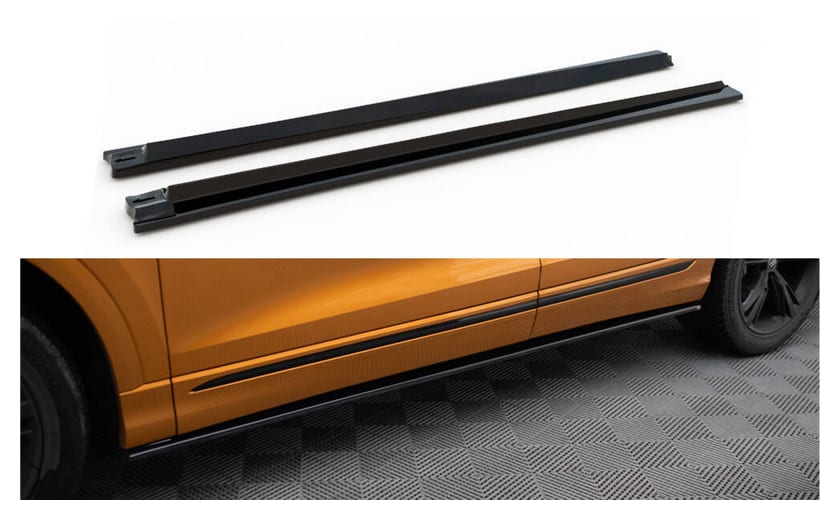 Dokładka Audi Q8 4M S-Line Progi v.1 Gloss Black