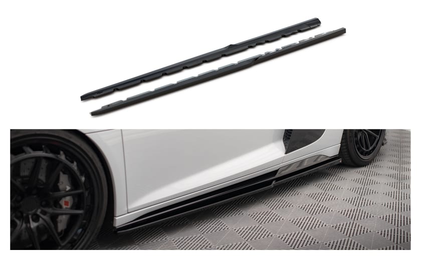 Dokładka Audi R8 4S Facelift Progi v.2 Gloss Black