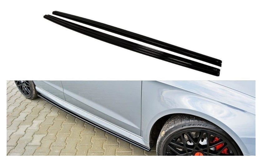 Dokładka Audi RS3 8V Sportback Progi Gloss Black