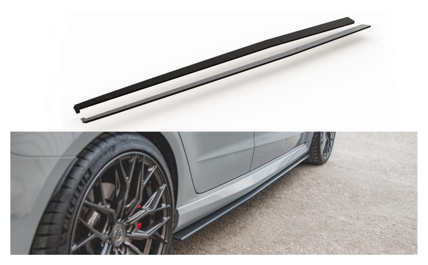 Dokładka Audi RS3 8V Sportback Progi Racing Black