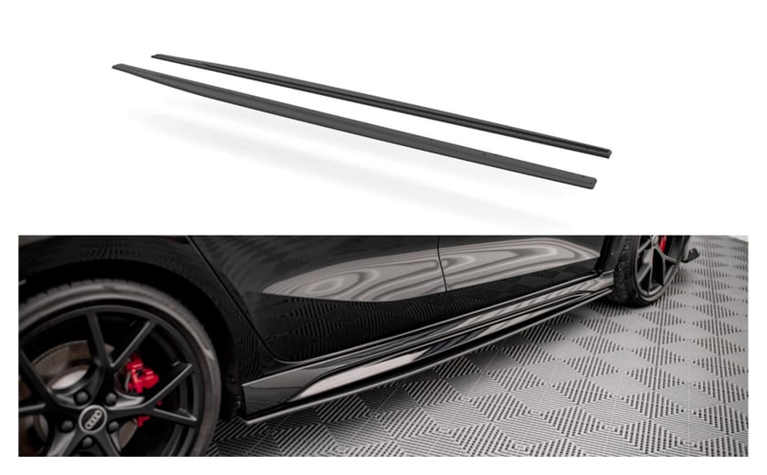 Dokładka Audi RS3 8Y Progi Street Pro Black-Red