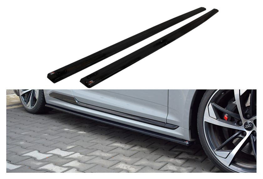 Dokładka Audi RS5 F5 Progi Gloss Black