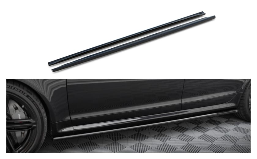 Dokładka Audi RS6 C6 Progi v.2 Gloss Black