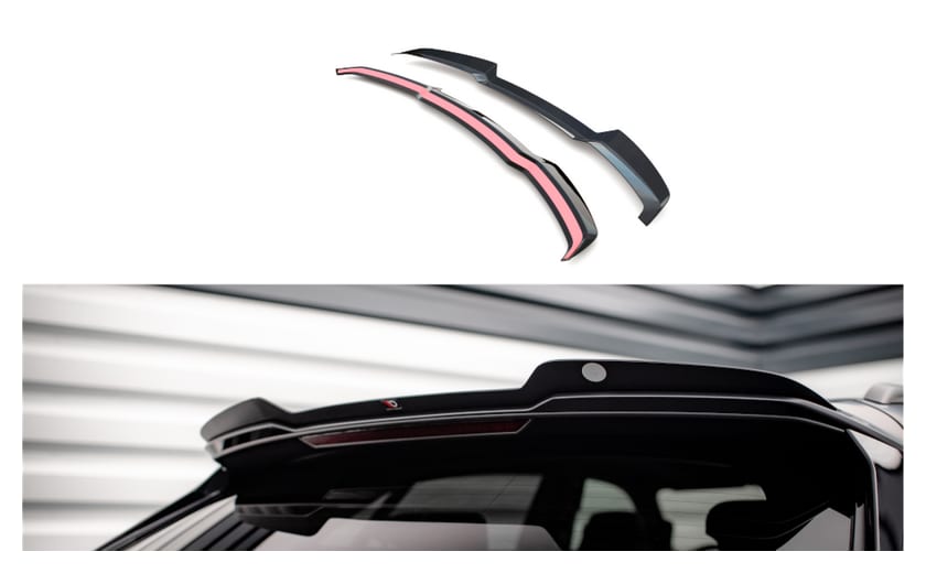 Dokładka Audi RSQ8 4M Spoiler Góra Gloss Black