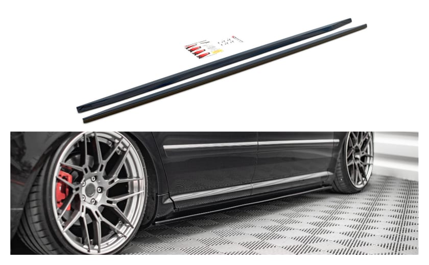 Dokładka Audi S8 D3 Progi Gloss Black