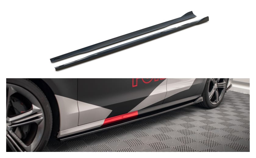 Dokładka Audi S8 D4 Progi v.2 Gloss Black
