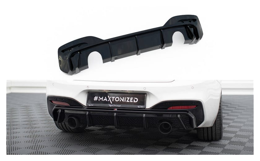 Dokładka BMW 1 F20 Facelift M-Pack Zderzak Tył v.3 Gloss Black