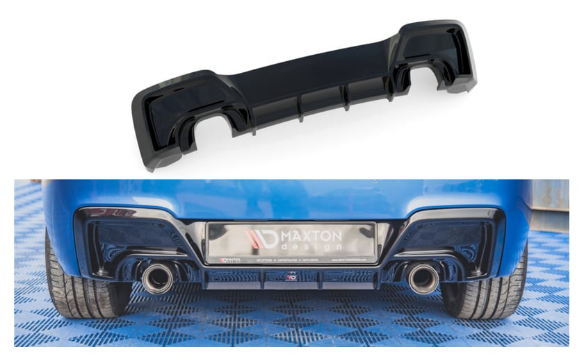 Dokładka BMW 1 F20 M-Pack Zderzak Tył v.1 Gloss Black