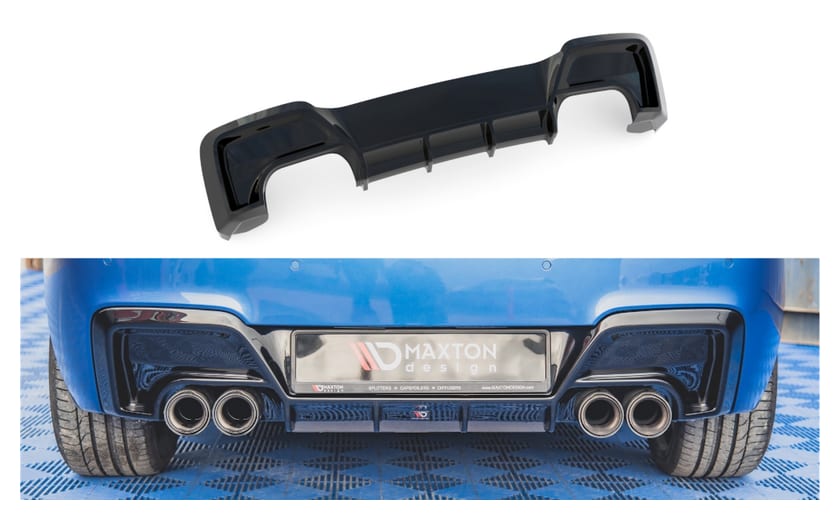 Dokładka BMW 1 F20 M-Pack Zderzak Tył v.2 Gloss Black