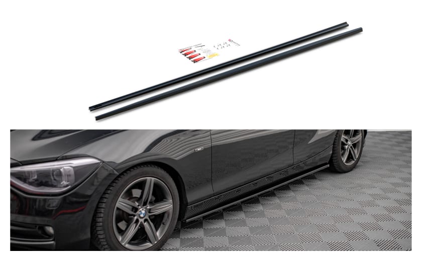 Dokładka BMW 1 F20 Progi Gloss Black