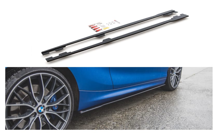 Dokładka BMW 1 F21 M-Pack Progi Racing Black-Red