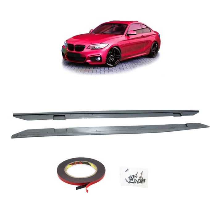 Dokładka BMW 2 F22 F23 Progi Carbon Look