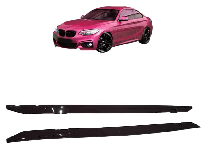 Dokładka BMW 2 F22 F23 Progi Gloss Black