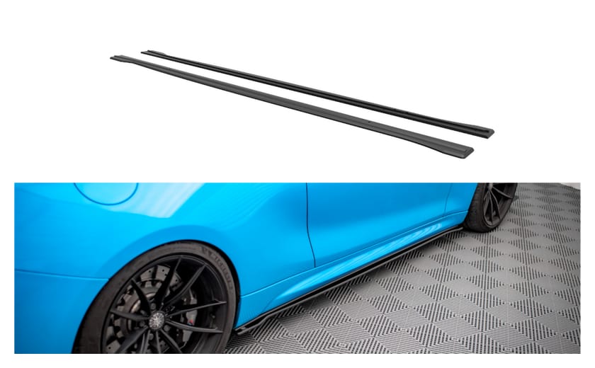 Dokładka BMW 2 F87 M-Pack Progi Street Pro Black-Red