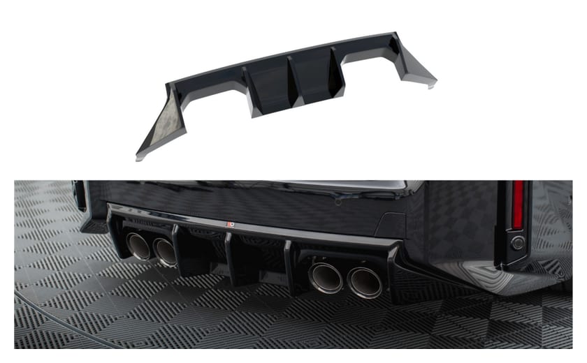 Dokładka BMW 2 G87 M-Pack Zderzak Tył v.1 Gloss Black