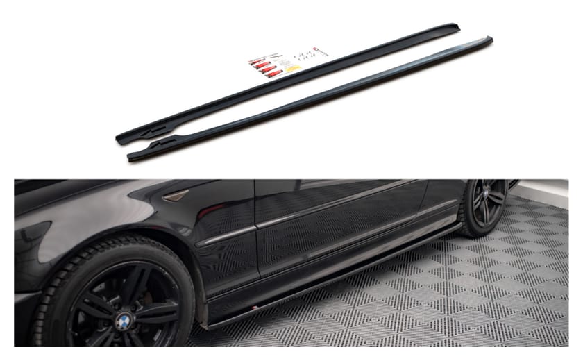 Dokładka BMW 3 E46 M-Pack Progi v.2 Gloss Black