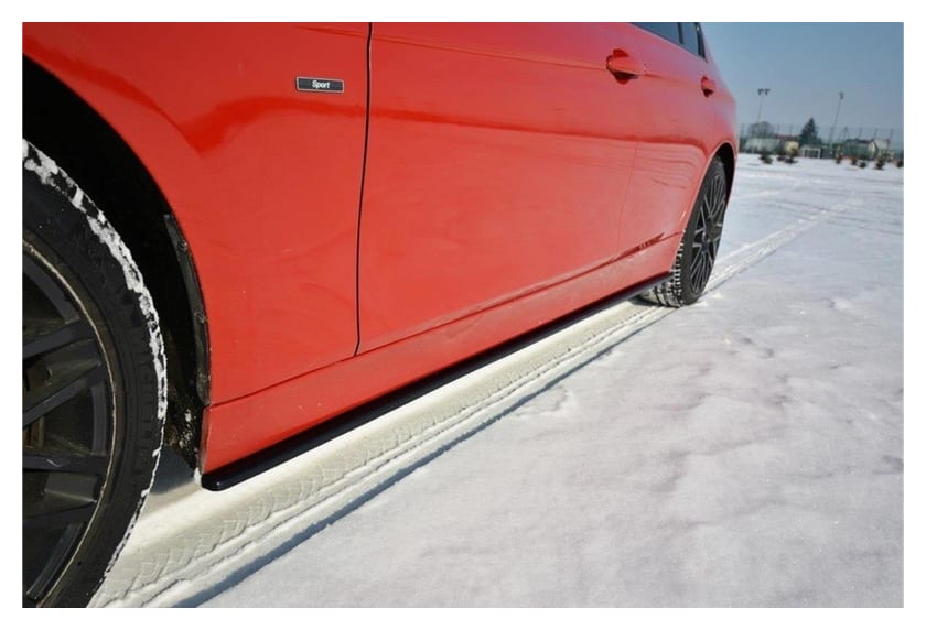Dokładka BMW 3 F30 Progi Gloss Black