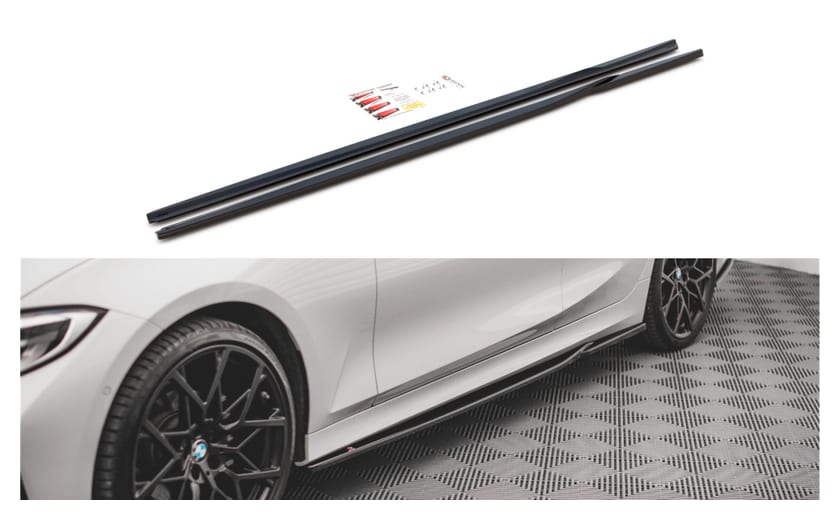 Dokładka BMW 3 G20 G21 Progi Gloss Black