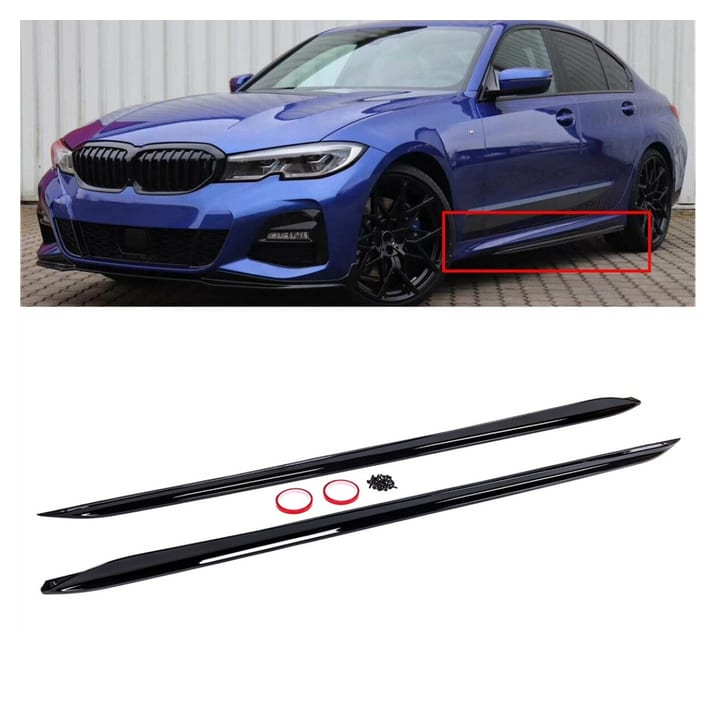 Dokładka BMW 3 G20 G21 Progi Gloss Black