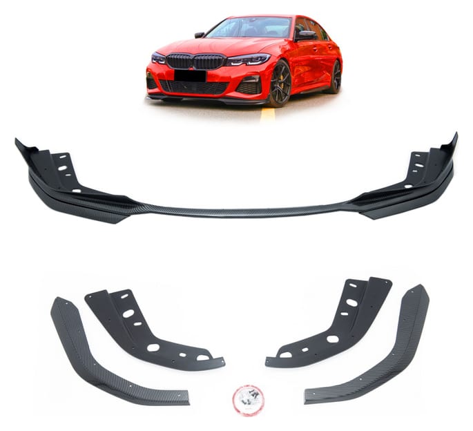 Dokładka BMW 3 G20 G21 Zderzak Przód Carbon Look
